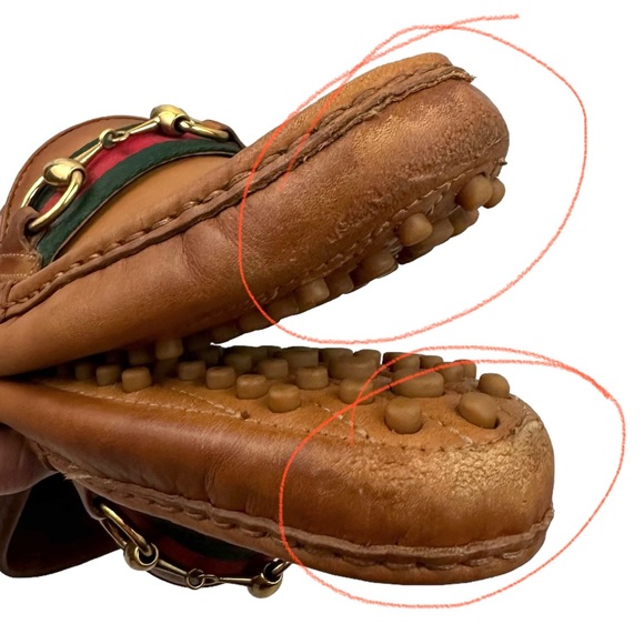 GUCCI Damo Horsebit Leather Driving Loafers - Picture 8 of 12